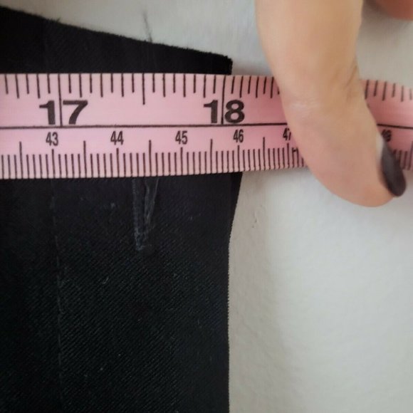 EUC Vintage 90s Retro Goth Talbots Black Velvet Long Maxi Dress Size 8 Pockets - Picture 3 of 11